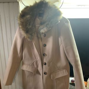 Long jacket with fur